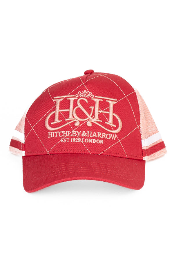 Trucker Cap - Cherry & Peach Crisscross