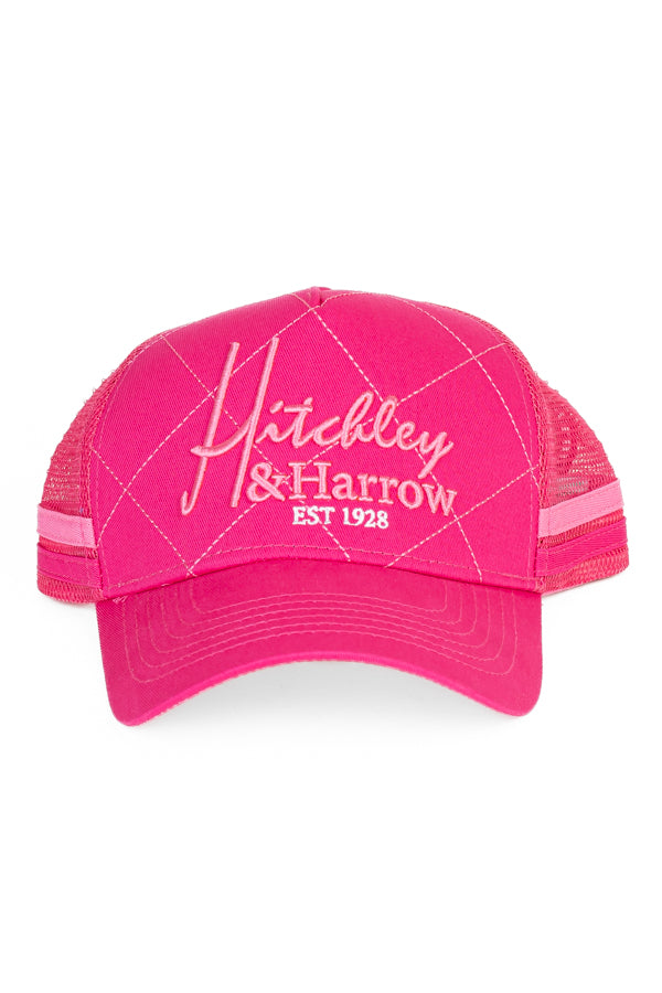 Trucker Cap - Hot Pink & Candy Criss Cross