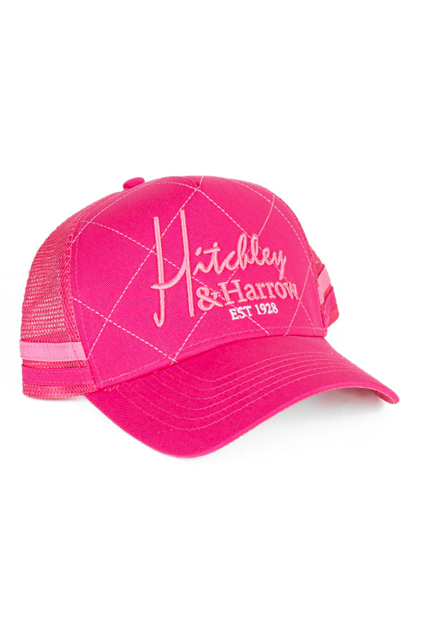 Trucker Cap - Hot Pink & Candy Criss Cross