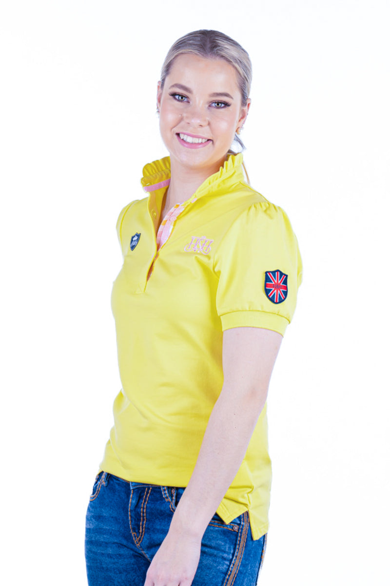 Fitted Polo - E229 Lemon Frill Polo