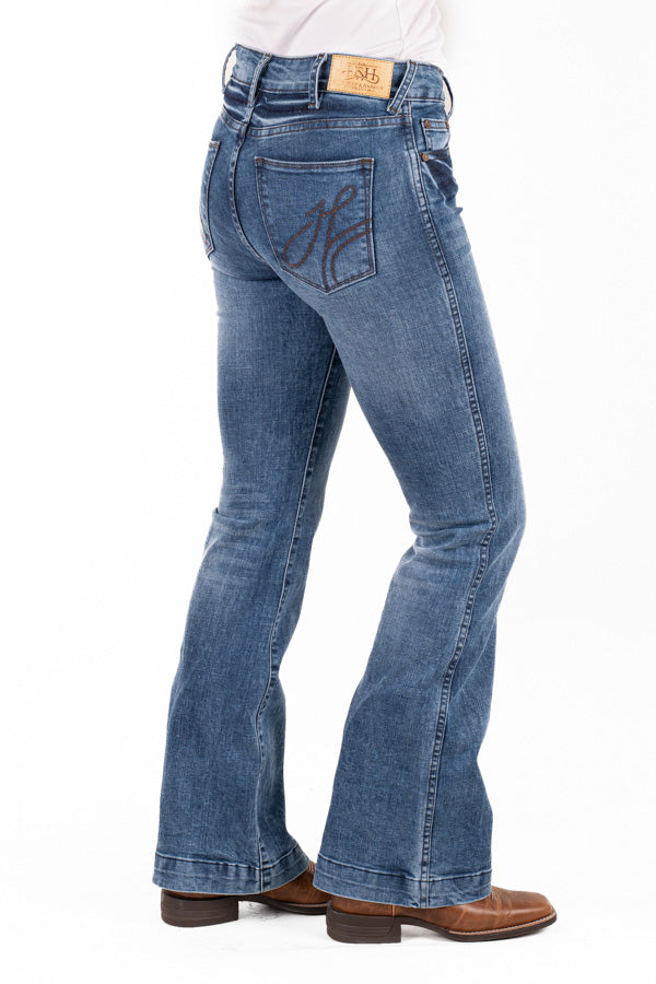 Trouser - SR2211 "Phoenix" Chocolate Stitch Jeans