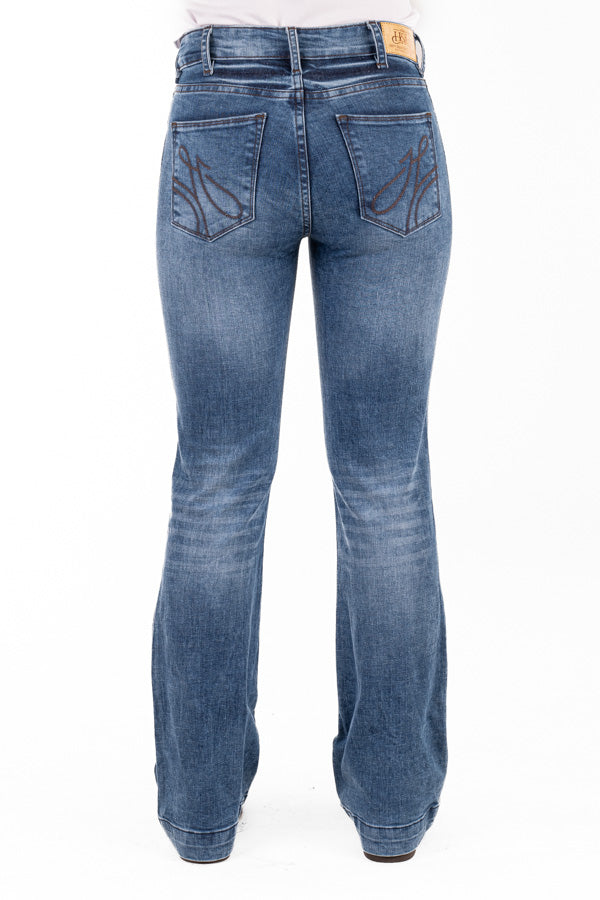 Trouser - SR2211 "Phoenix" Chocolate Stitch Jeans