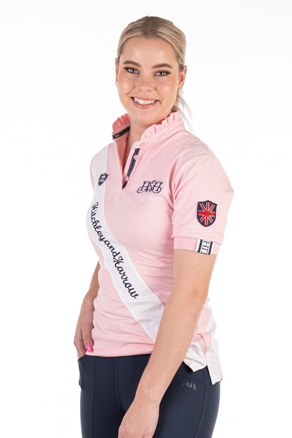 Equestrian Collection - Sash Fitted Polo - EE01-20 Baby Pink