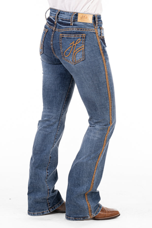 Comfort Cut High Rise - SR2161 "Greeley" Tan Stitch Jeans