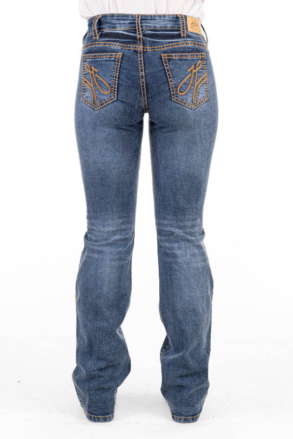 Comfort Cut High Rise - SR2161 "Greeley" Tan Stitch Jeans