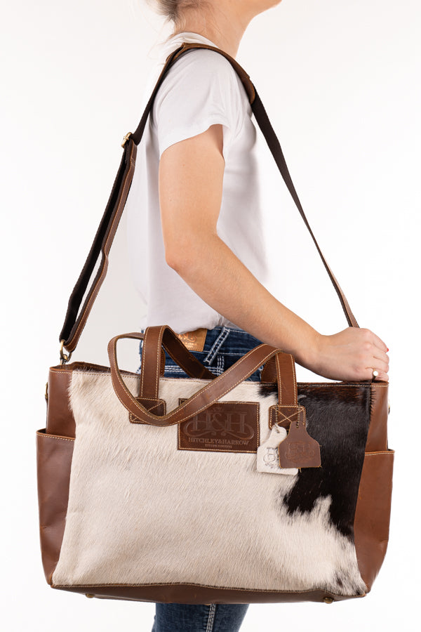 Nappy Bag - Hide and Leather HNB38