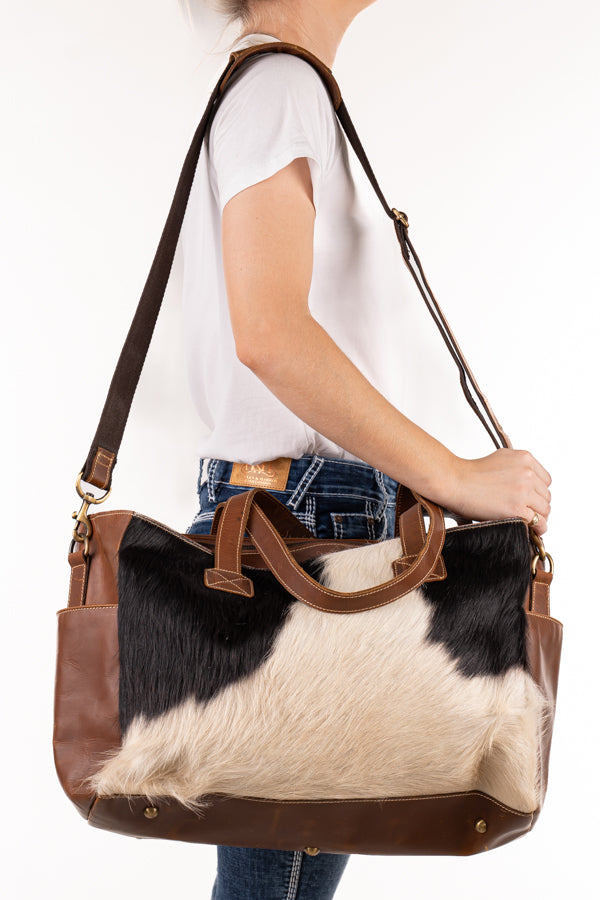 Nappy Bag - Hide and Leather HNB38