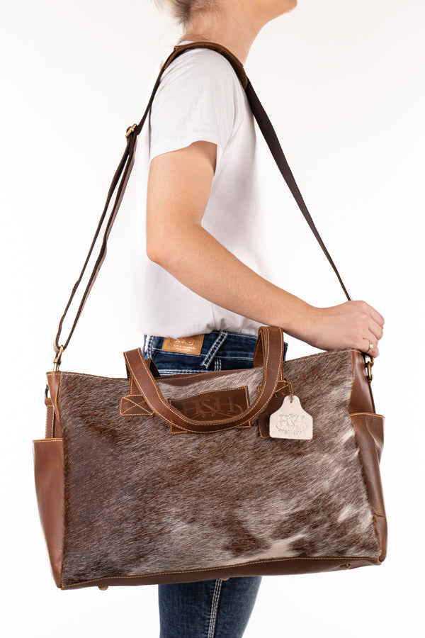Nappy Bag - Hide and Leather HNB43