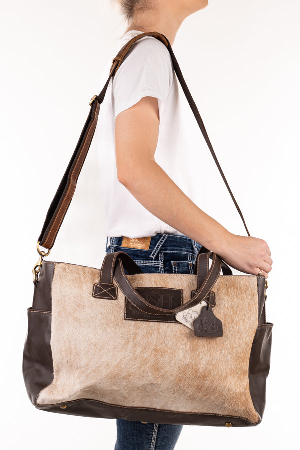 Nappy Bag - Hide and Leather HNB44