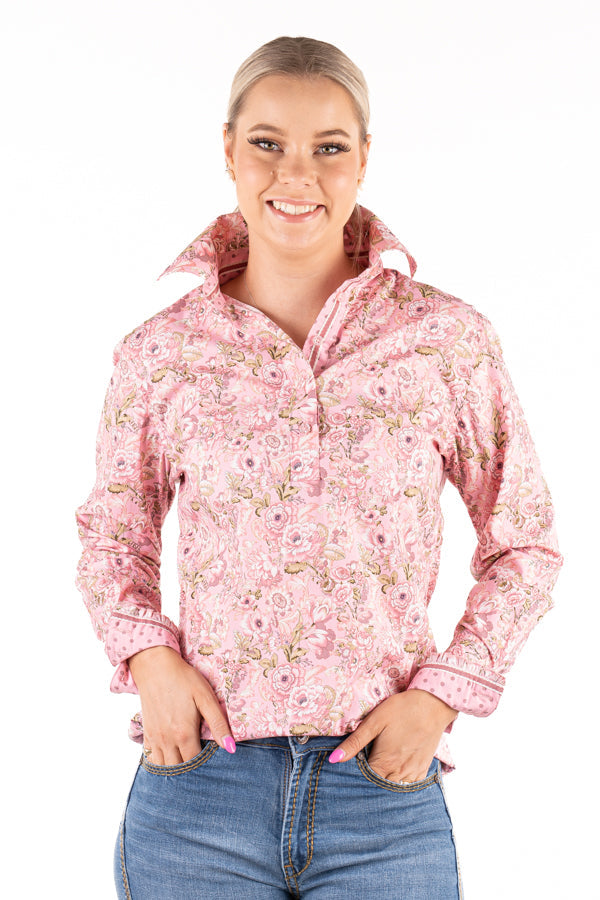 Loose Fit - O2000 Dusty Pink H&H Monogrammed Floral