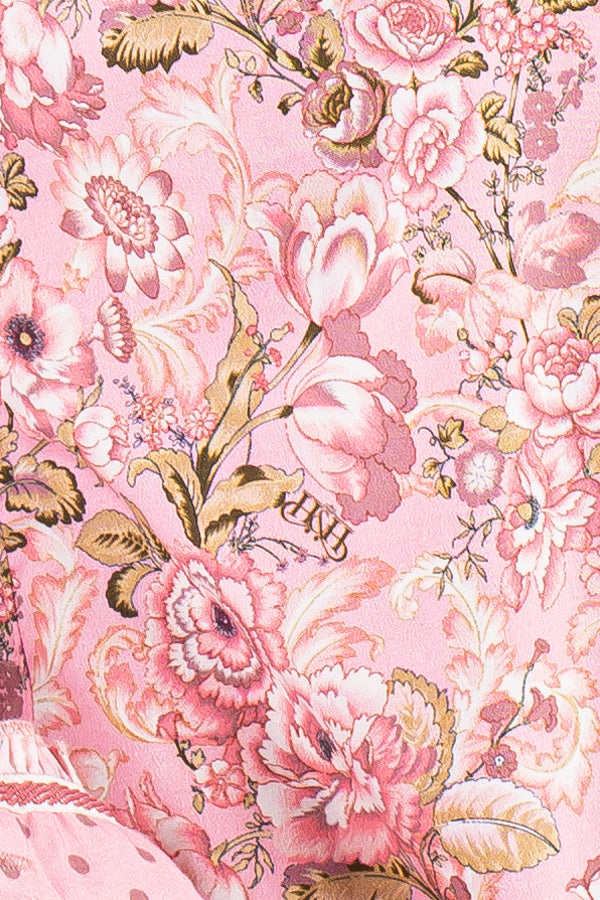 Loose Fit - O2000 Dusty Pink H&H Monogrammed Floral