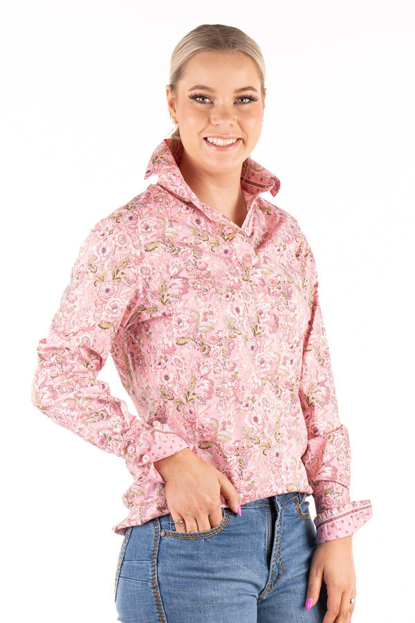 Loose Fit - O2000 Dusty Pink H&H Monogrammed Floral