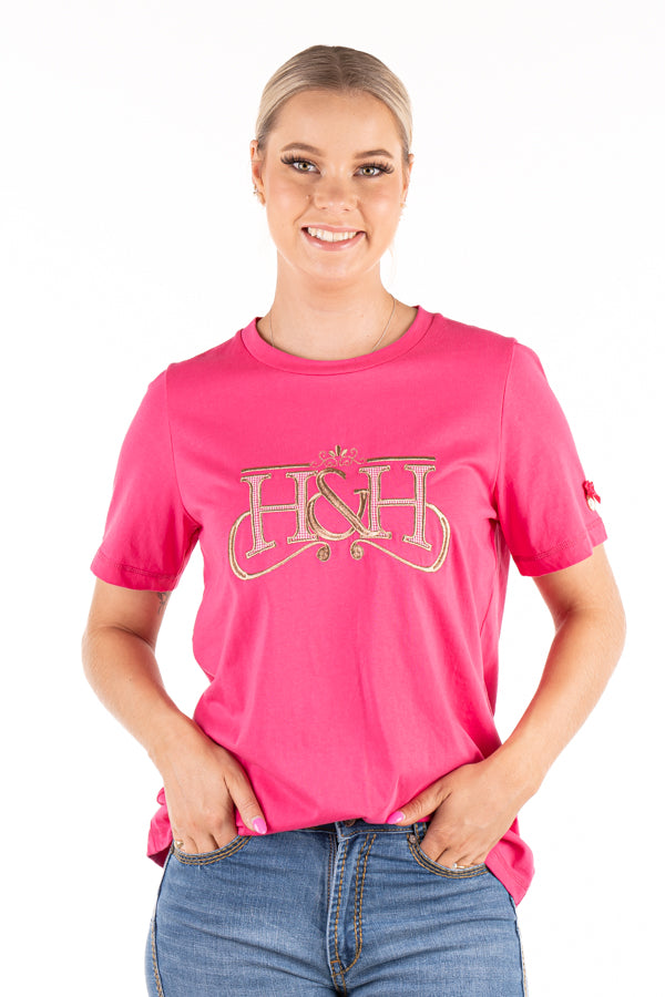 T Shirt - TS31 Hot Pink H&H Logo