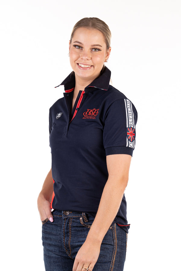 Equestrian Collection - EQ01-9 Navy and Red