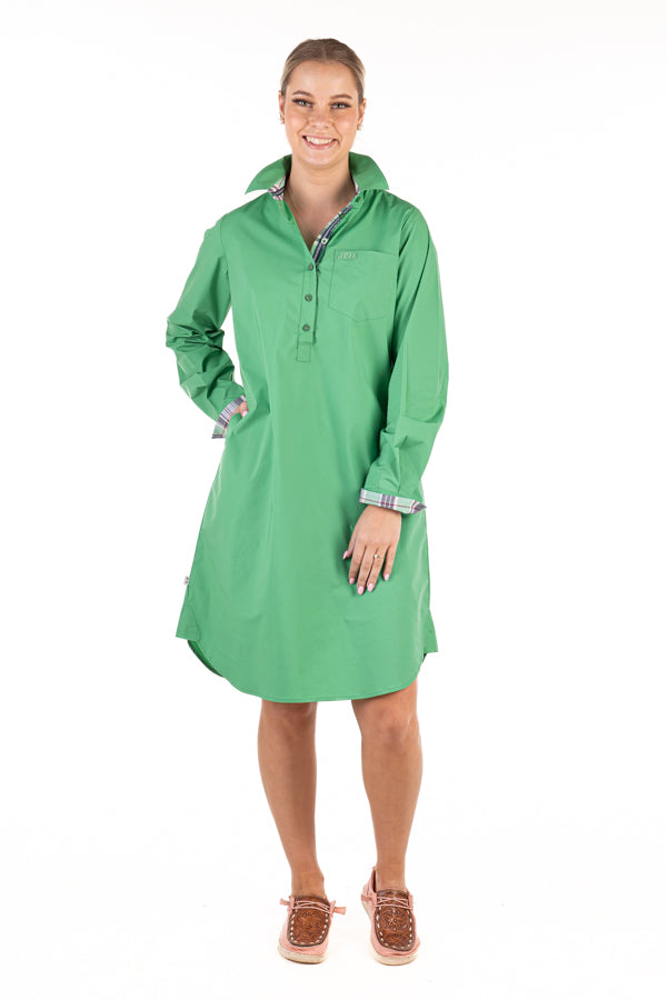 Shirt Dress - SD3-2000 Emerald Green Hitchley & Harrow Shirt Dress - SD3-2000 Emerald Green Hitchley & Harrow