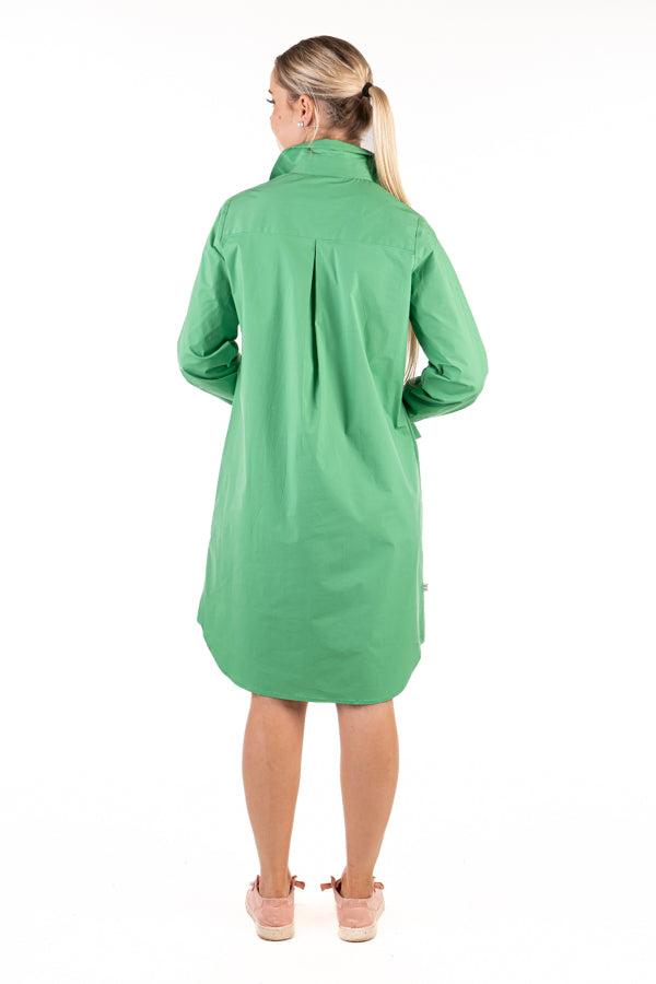 green floral dress bridesmaid Emerald Bloom Belted White Maxi Button Down Dress 7XL[+$12.99]