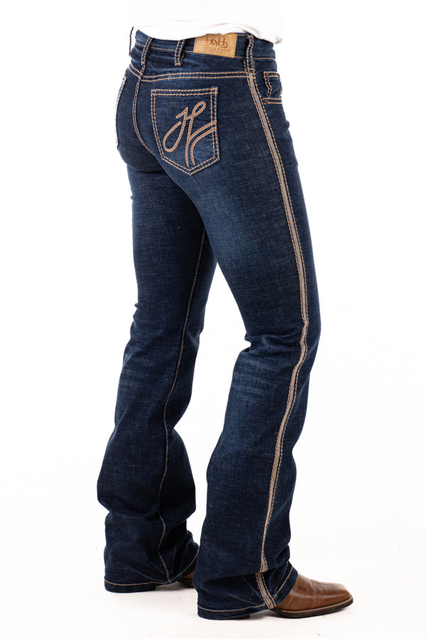 Comfort Cut High Rise - SR2221 "Richmond" Beige Stitch Jeans