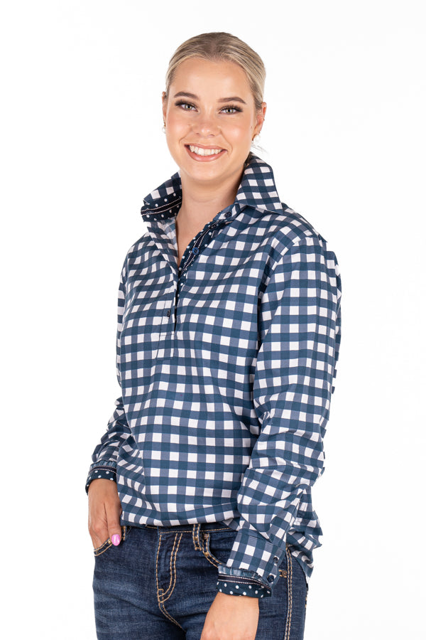 Loose Fit - O2006 Navy with White Check