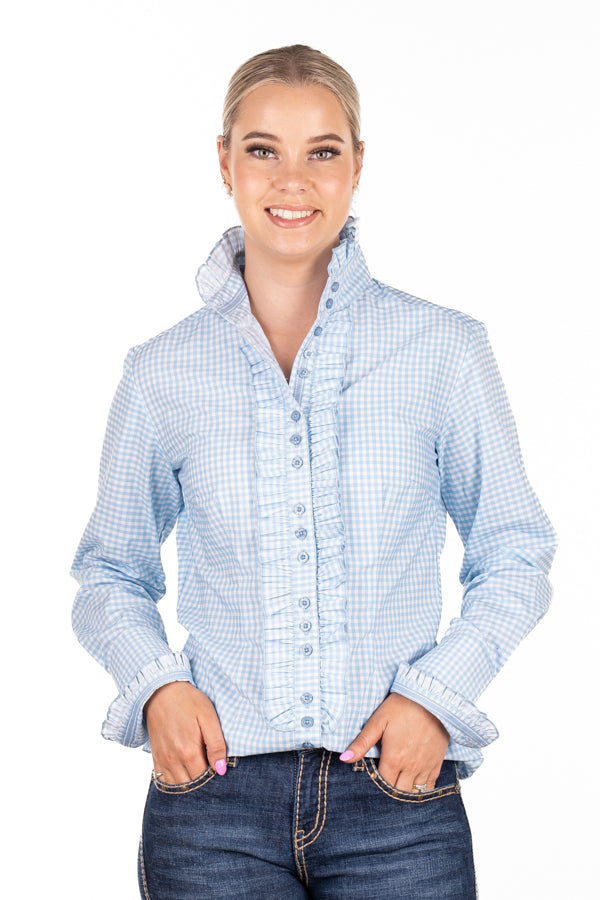Fitted - F2001 Baby Blue Gingham