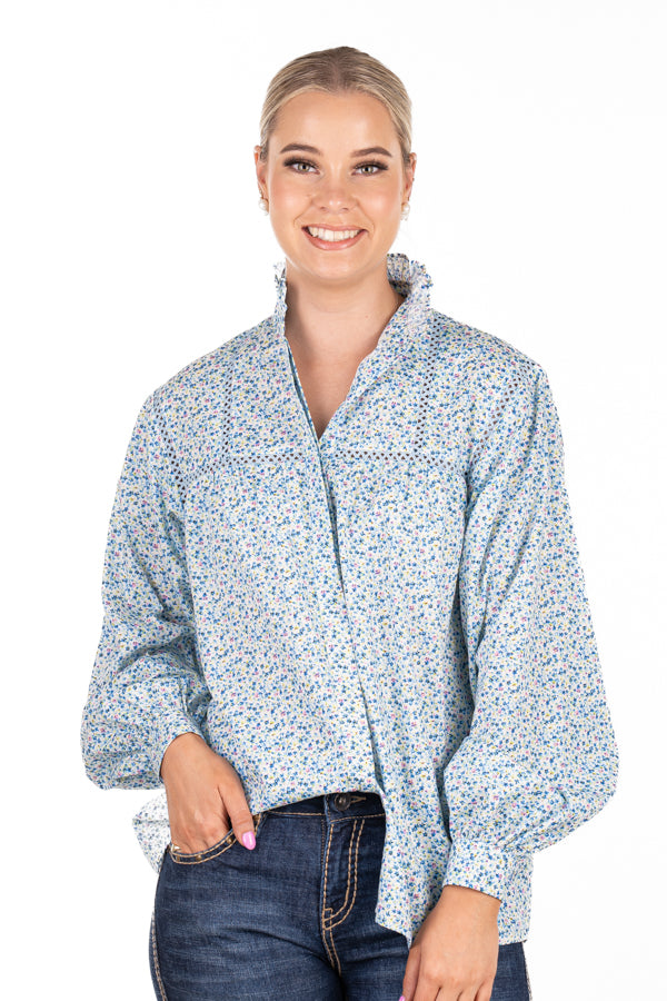 Wisteria Lane - WL365-4 Baby Blue, Lilac & White Floral