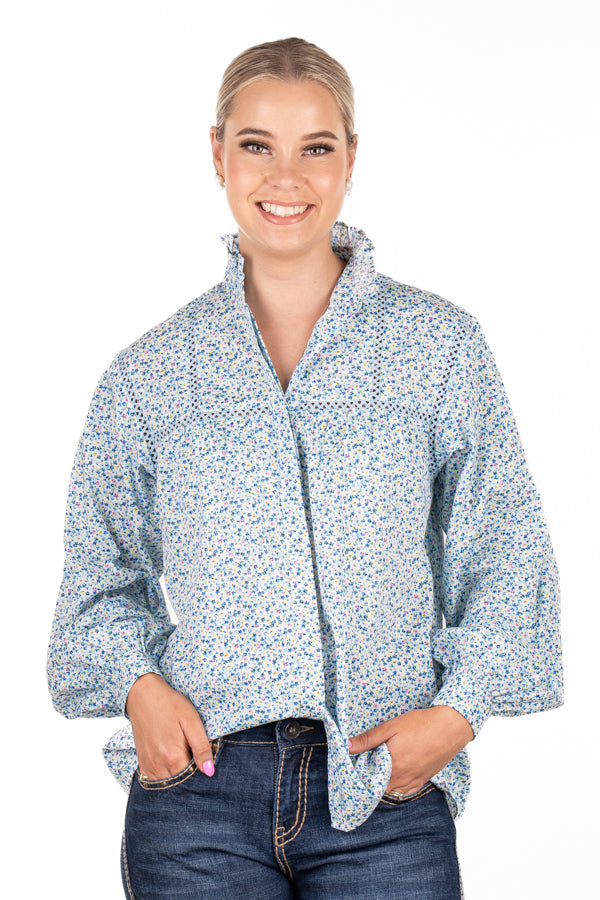 Wisteria Lane - WL365-4 Baby Blue, Lilac & White Floral