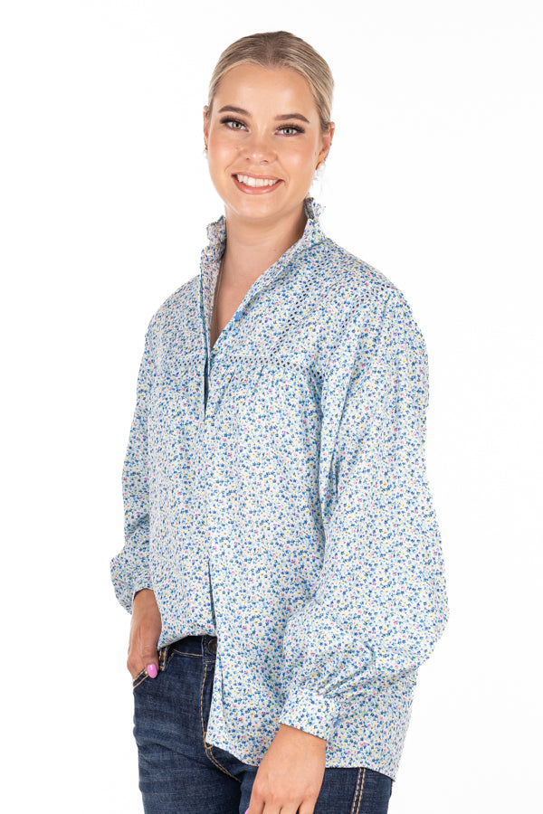 Wisteria Lane - WL365-4 Baby Blue, Lilac & White Floral