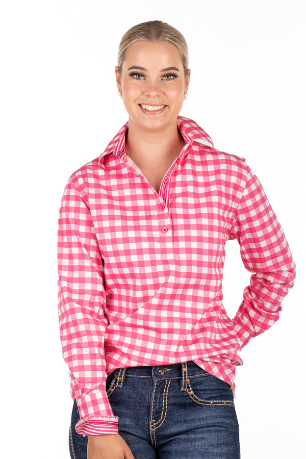 Loose Fit - O2008 Hot Pink Gingham