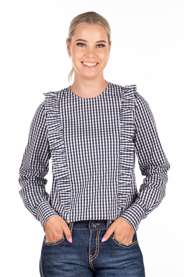 Wisteria Lane - WL222-1 Navy Check