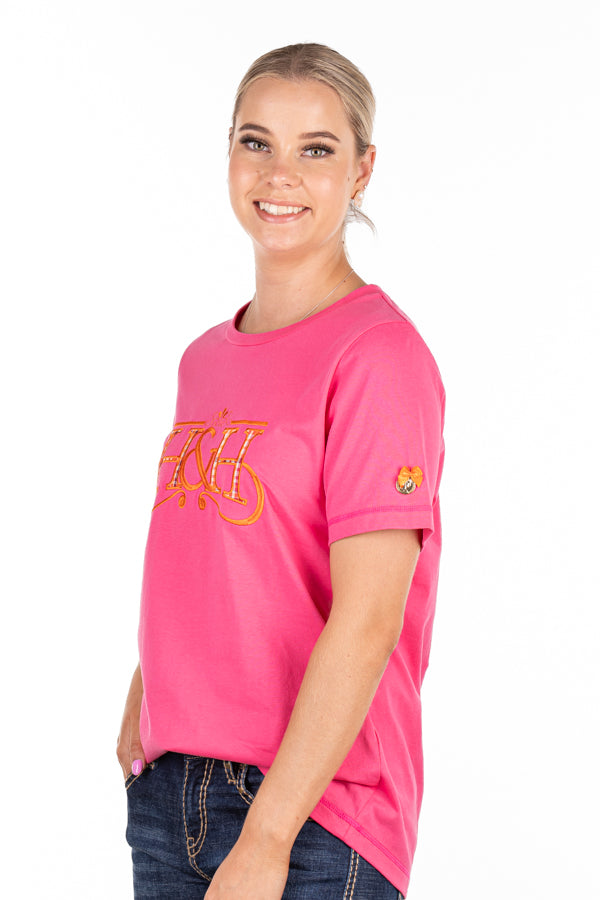 T Shirt - TS33 Hot Pink H&H Logo