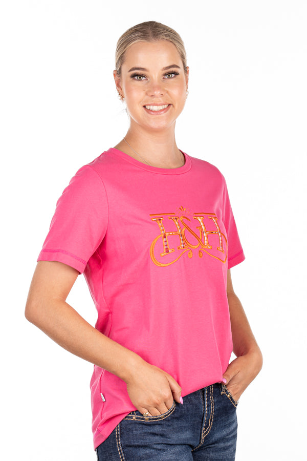 T Shirt - TS33 Hot Pink H&H Logo