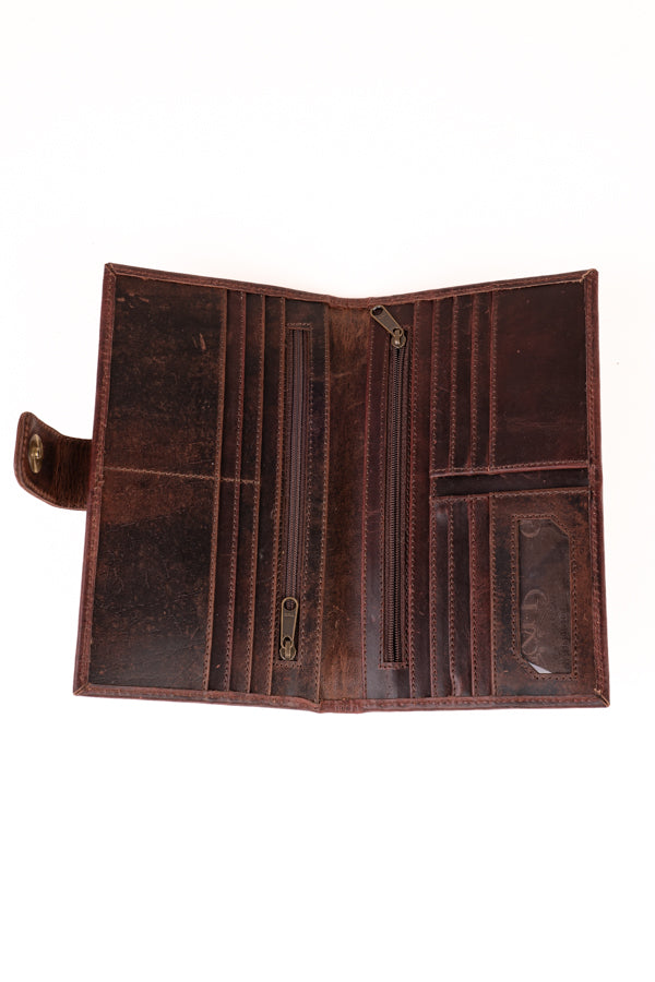 Leather Wallet with Hide - LWH09 LARGE