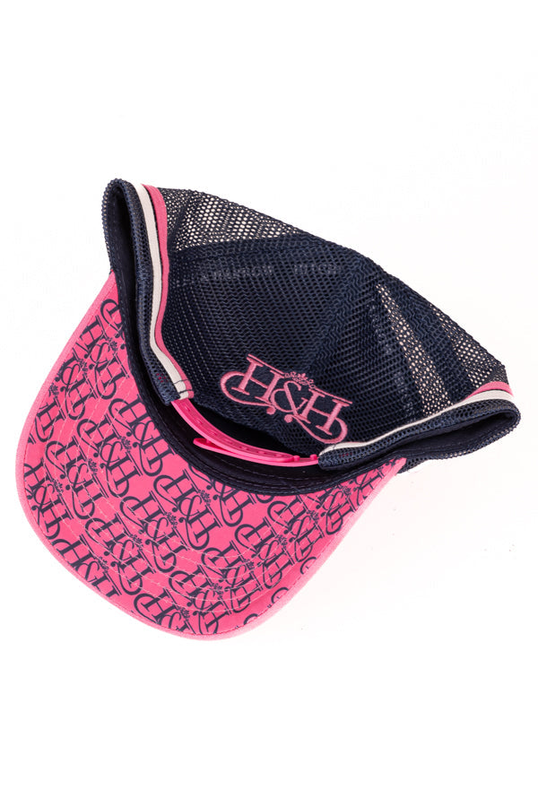 Trucker Cap - Pink & Navy Varsity