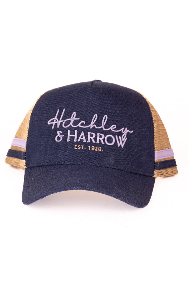 Trucker Cap - Navy, Camel & Lilac