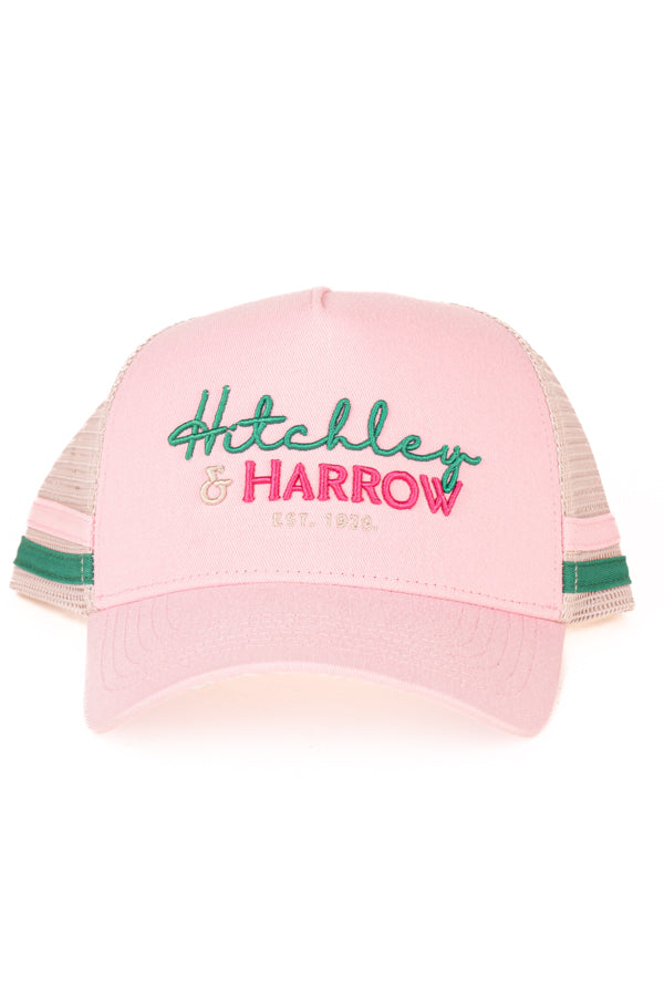 Trucker Cap - Baby Pink, Green & Beige
