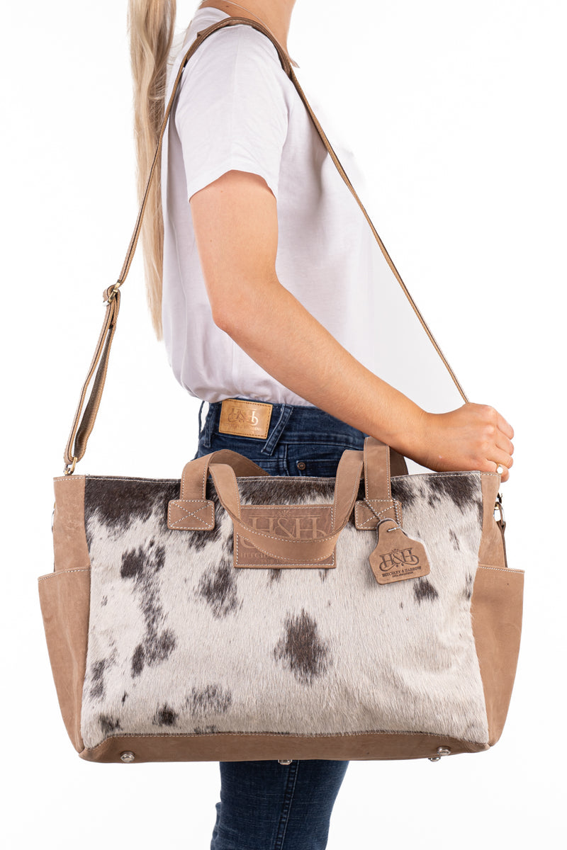 Nappy Bag - Hide and Tobacco Leather HNB45