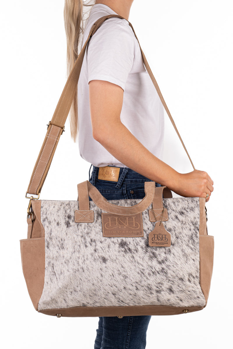 Nappy Bag - Hide and Tobacco Leather HNB51