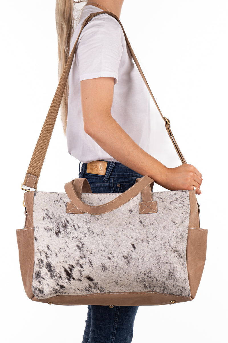 Nappy Bag - Hide and Tobacco Leather HNB51