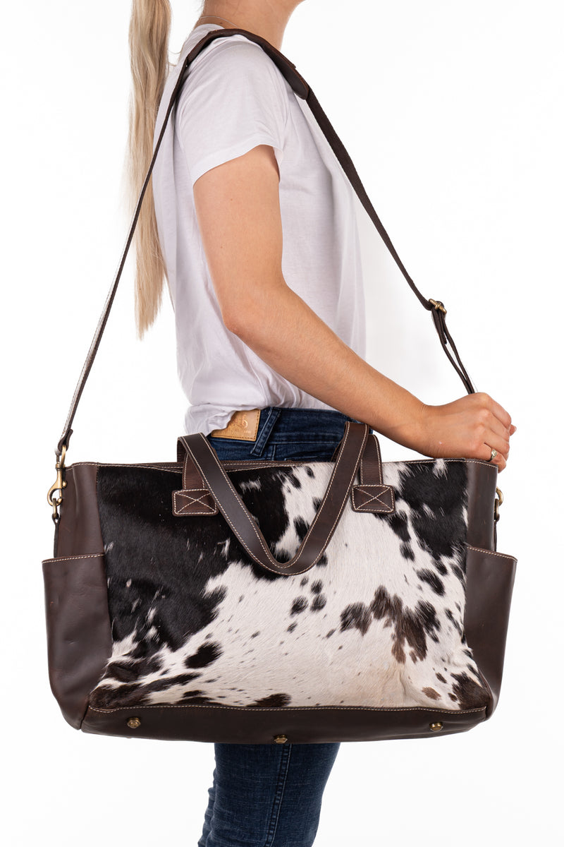 Nappy Bag - Hide and Tobacco Leather HNB78