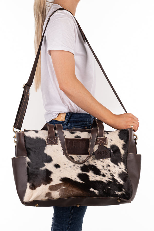 Nappy Bag - Hide and Tobacco Leather HNB80