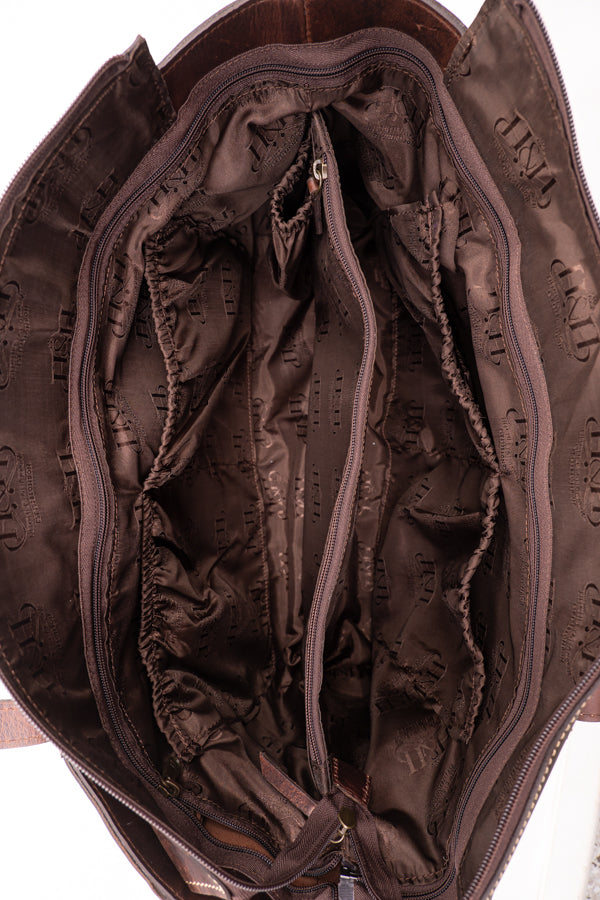 Nappy Bag - Hide and Tobacco Leather HNB52