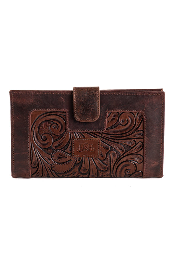 Leather Wallet LWT01 - Tooled LARGE
