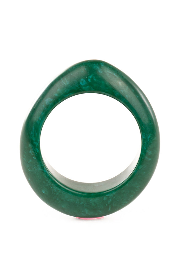 Resin Bangle - RB002 - Pepper Green