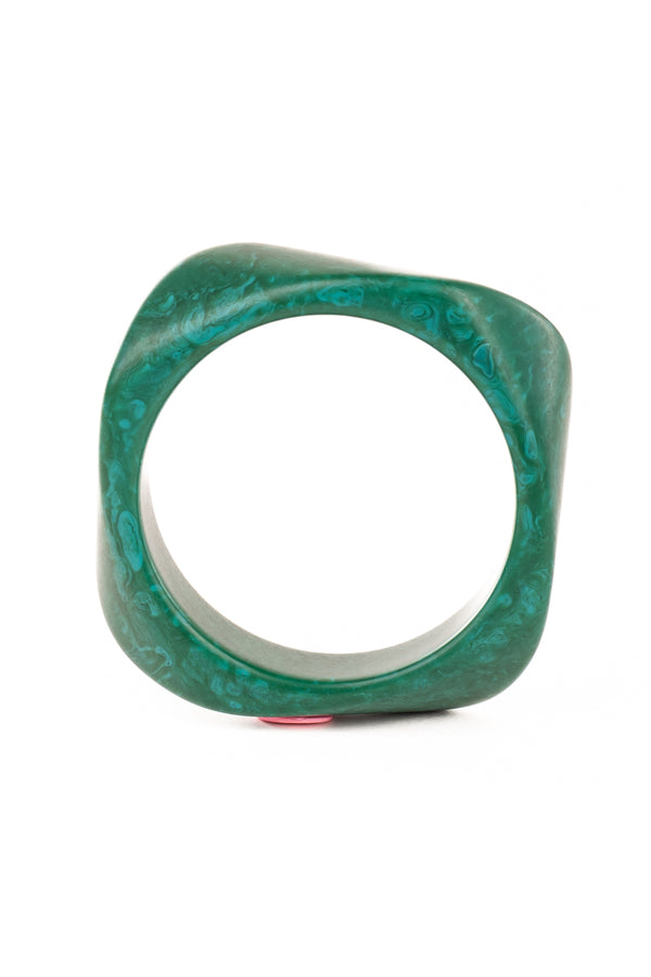 Resin Bangle - RB005 - Pepper Green