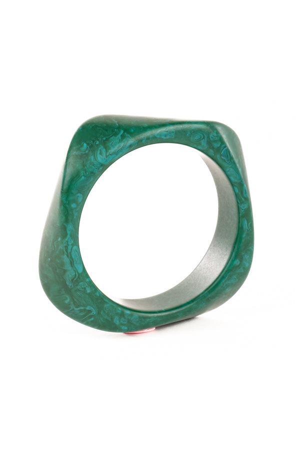 Resin Bangle - RB005 - Pepper Green