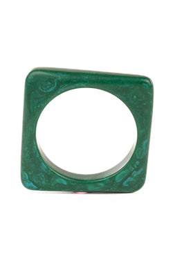 Resin Bangle - RB006 - Pepper Green