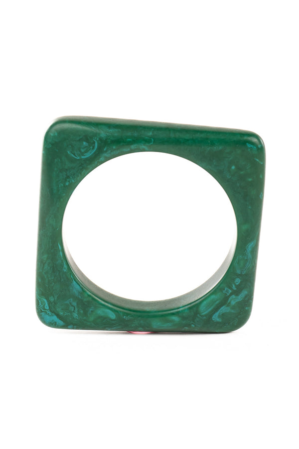 Resin Bangle - RB006 - Pepper Green