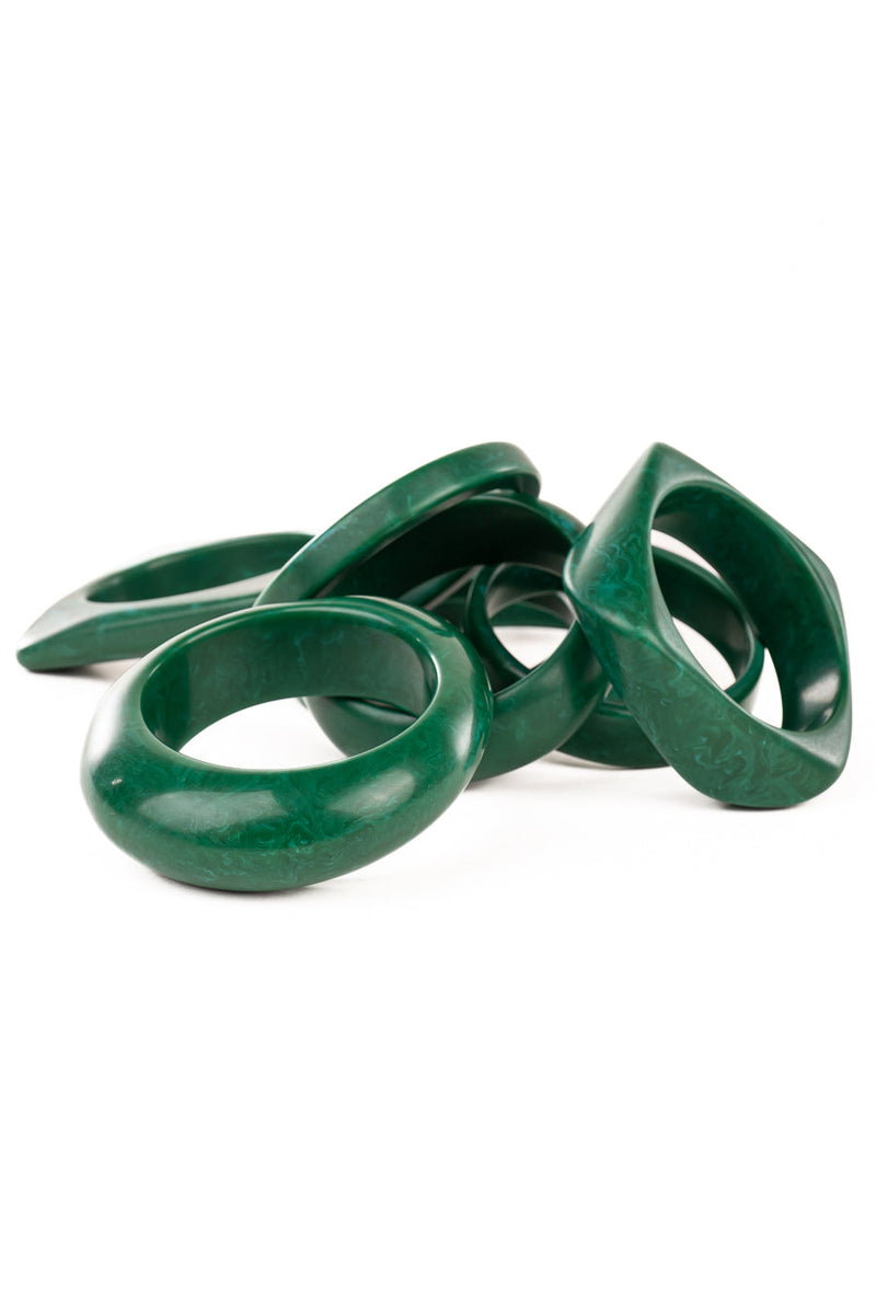 Resin Bangle - RB001 - Pepper Green