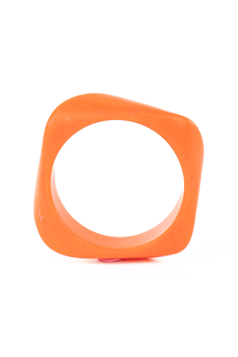 Resin Bangle - RB005 - Orange Peel