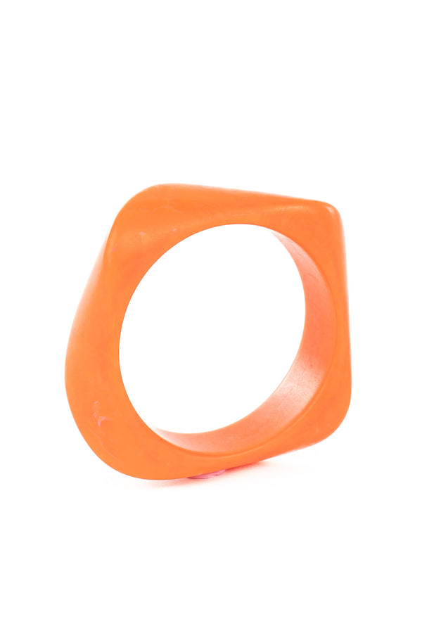 Resin Bangle - RB005 - Orange Peel