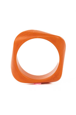 Resin Bangle - RB005 - Dark Cheddar